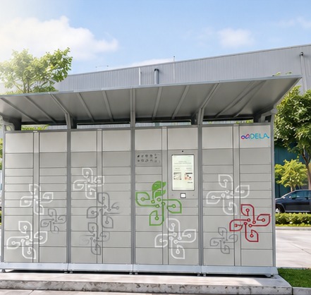 Tủ Smart Locker ngoài trời có mái che
